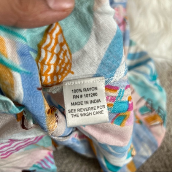 NWT Women’s Beach Print Maxi Dress in Pastel Multi - Picture 7 of 12